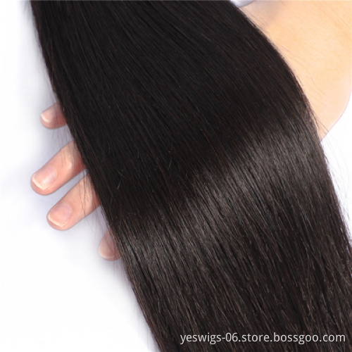 Thick Ends Long 26 28 30 32 34 36 inch  Brazilian Virgin Cuticle Aligned Hair Bundles 100% Double Drawn Human Hair Extensions